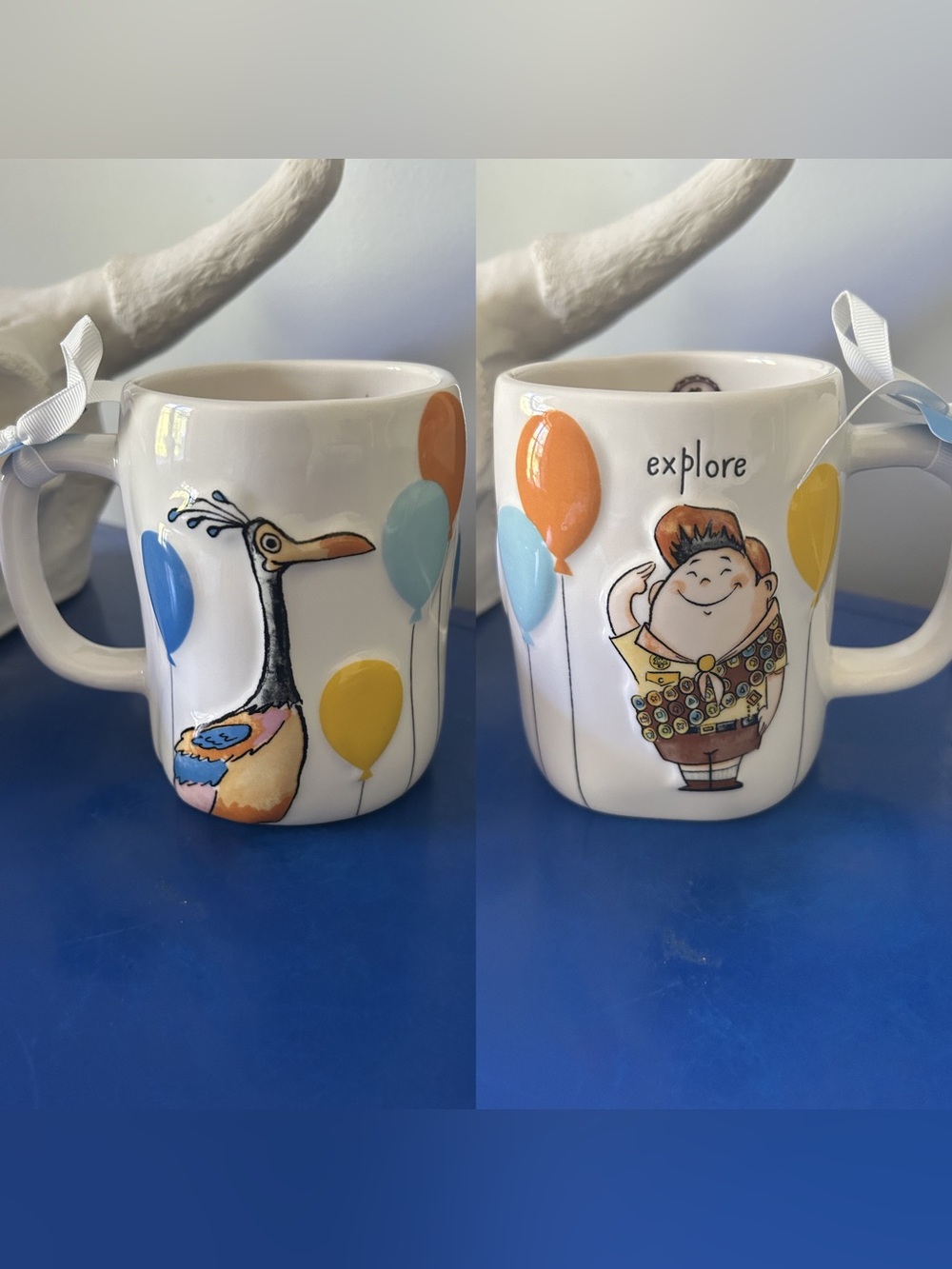 Rae Dunn Disney Pixar Up Russell the Wilderness Explorer Kevin Explore Mug